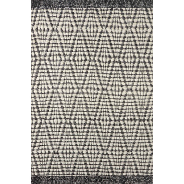 Loloi Kenzie Ivory / Charcoal 7'-9" x 9'-9" Area Rug