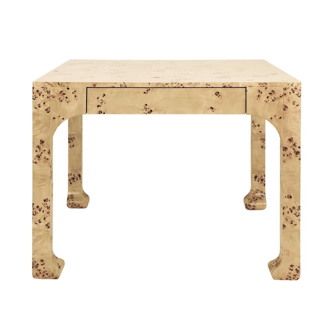 Kerry Square Two Drawer Pagoda Style Game Table