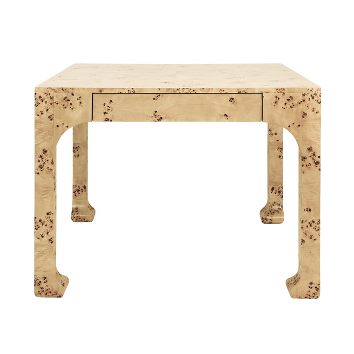 Kerry Square Two Drawer Pagoda Style Game Table