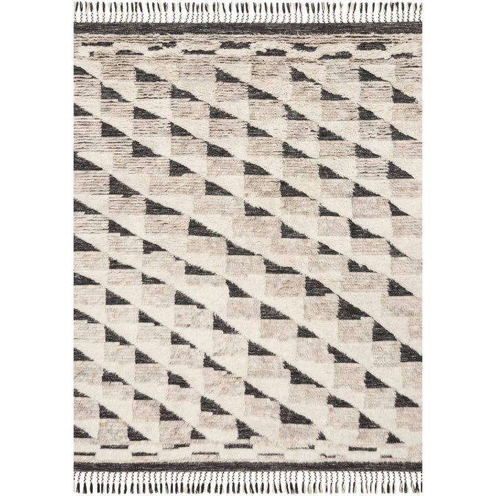 Loloi Khalid Natural / Black 7'-9" x 9'-9" Area Rug