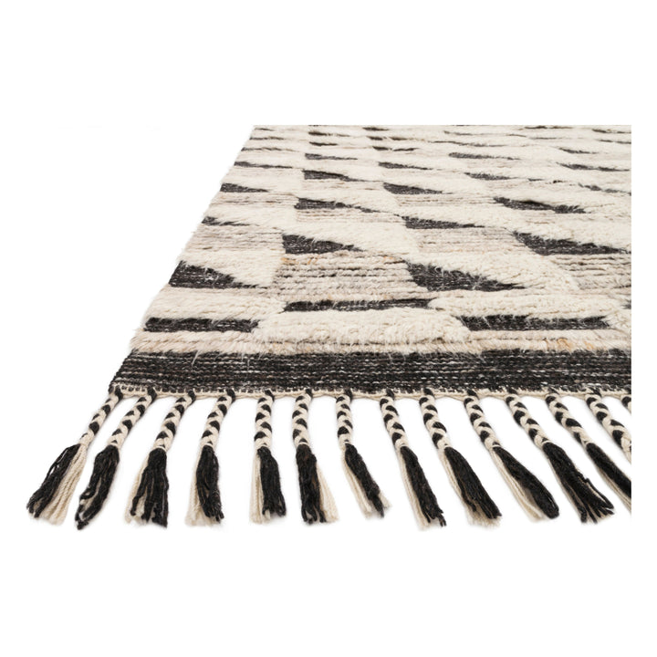 Loloi Khalid Natural / Black 7'-9" x 9'-9" Area Rug