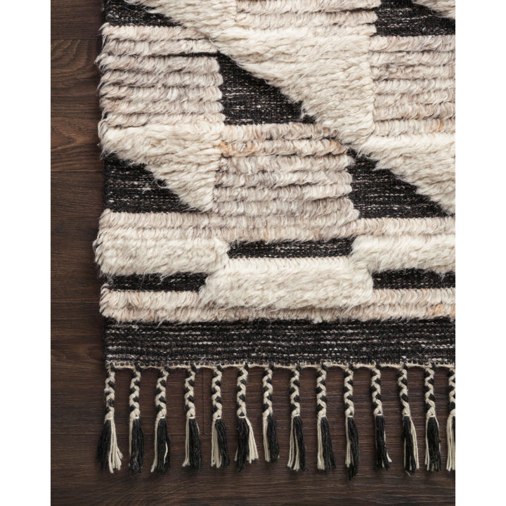 Loloi Khalid Natural / Black 7'-9" x 9'-9" Area Rug