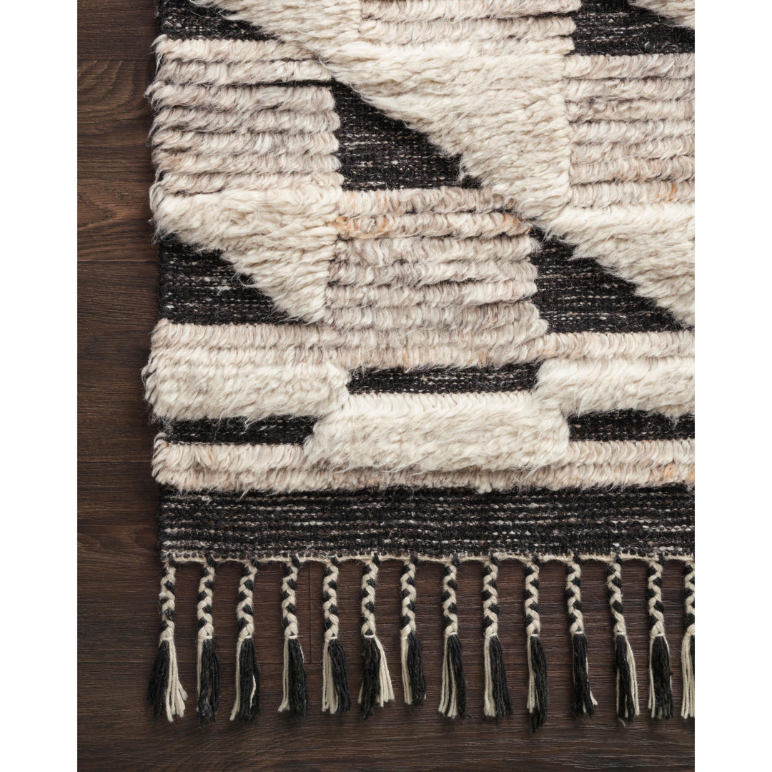 Loloi Khalid Natural / Black 9'-6" x 13'-6" Area Rug