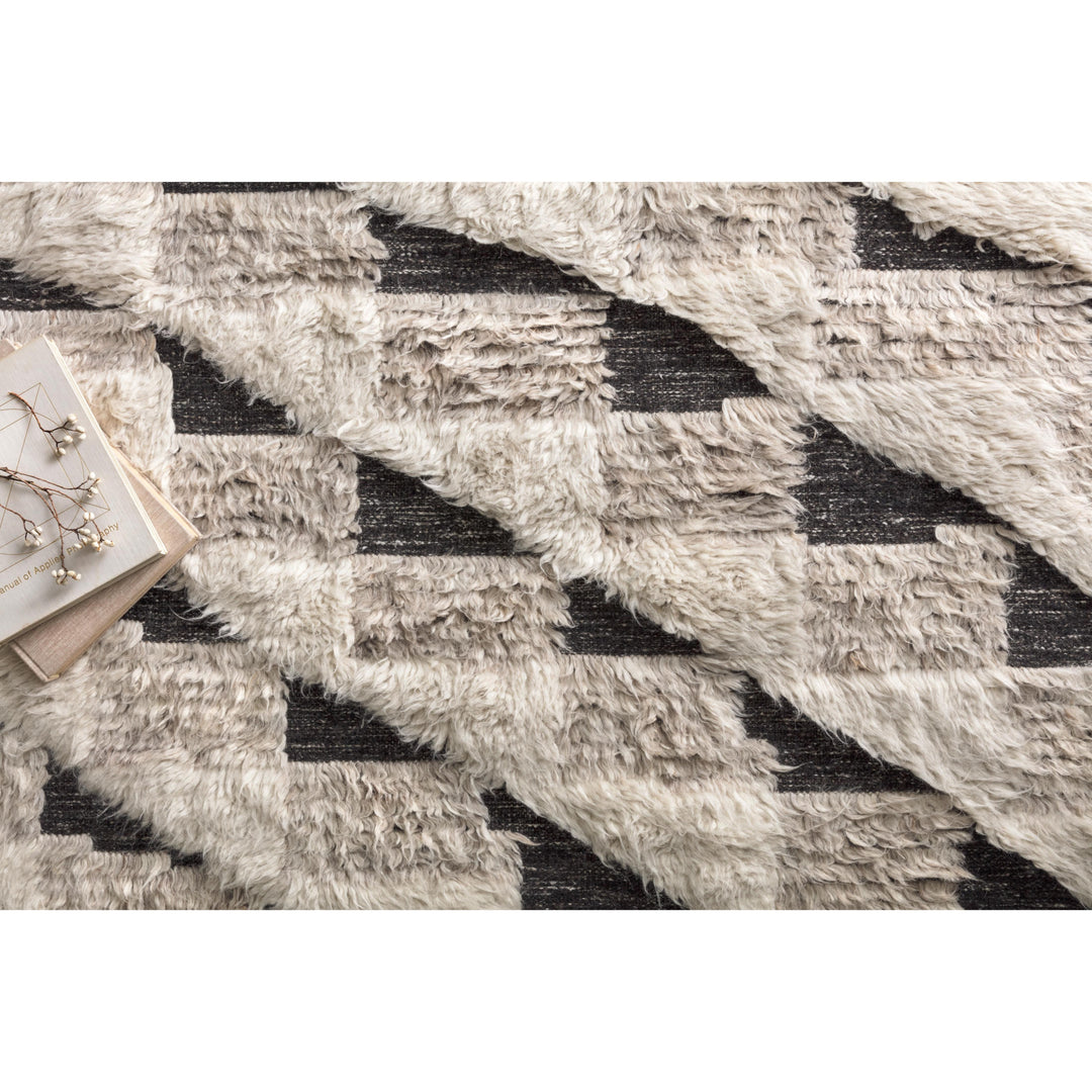 Loloi Khalid Natural / Black 7'-9" x 9'-9" Area Rug