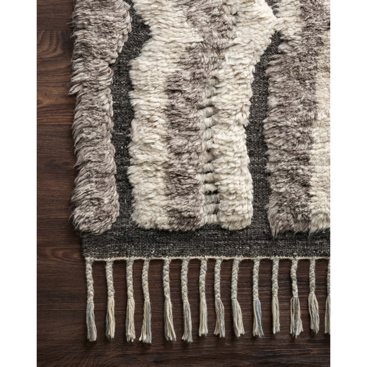 Loloi Khalid Stone / Charcoal 2'-0" x 3'-0" Accent Rug