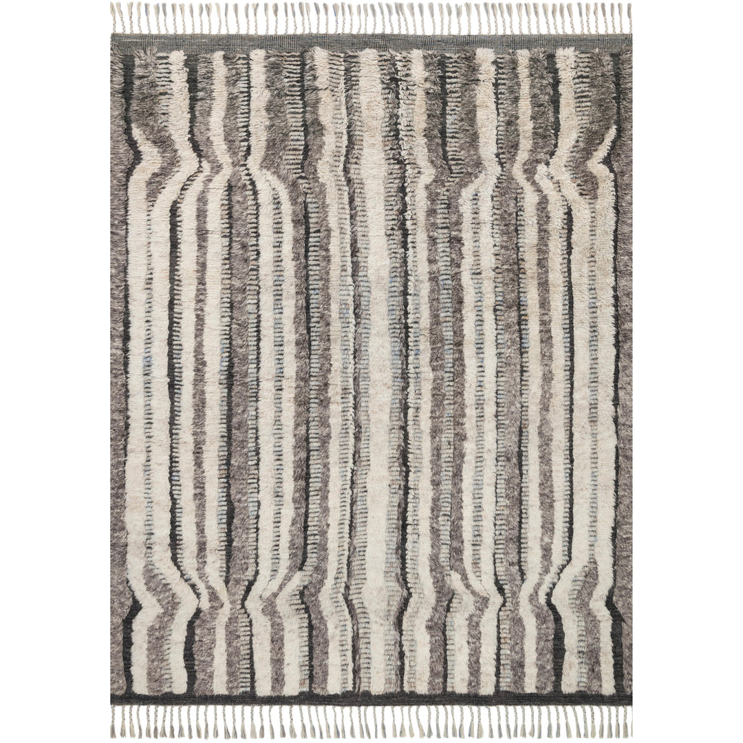 Loloi Khalid Stone / Charcoal 5'-6" x 8'-6" Area Rug