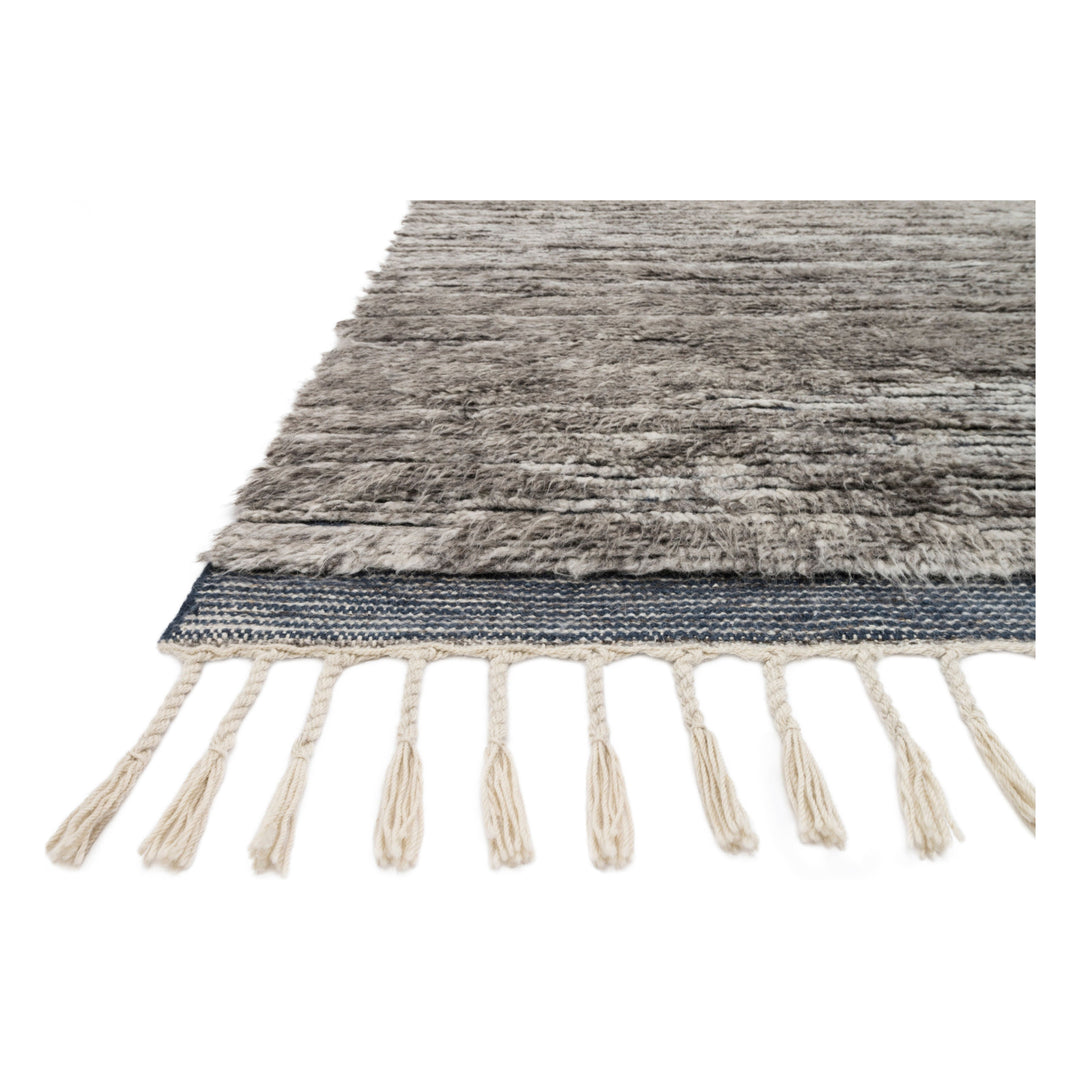 Loloi Khalid Pewter / Ink 5'-6" x 8'-6" Area Rug