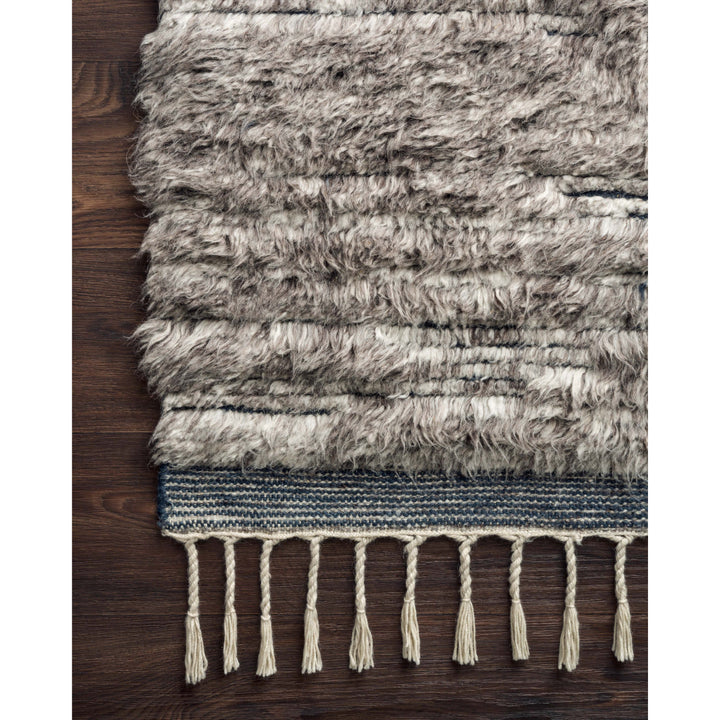 Loloi Khalid Pewter / Ink 5'-6" x 8'-6" Area Rug