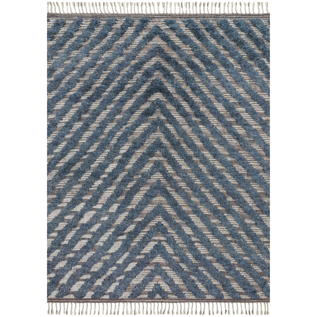 Loloi Khalid Blue / Pewter 9'-6" x 13'-6" Area Rug