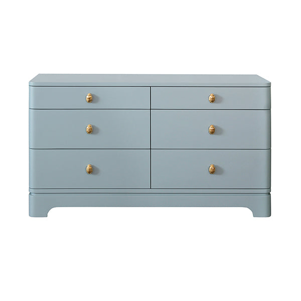 Dressers & Chests Kilmer Light Blue Six Drawer