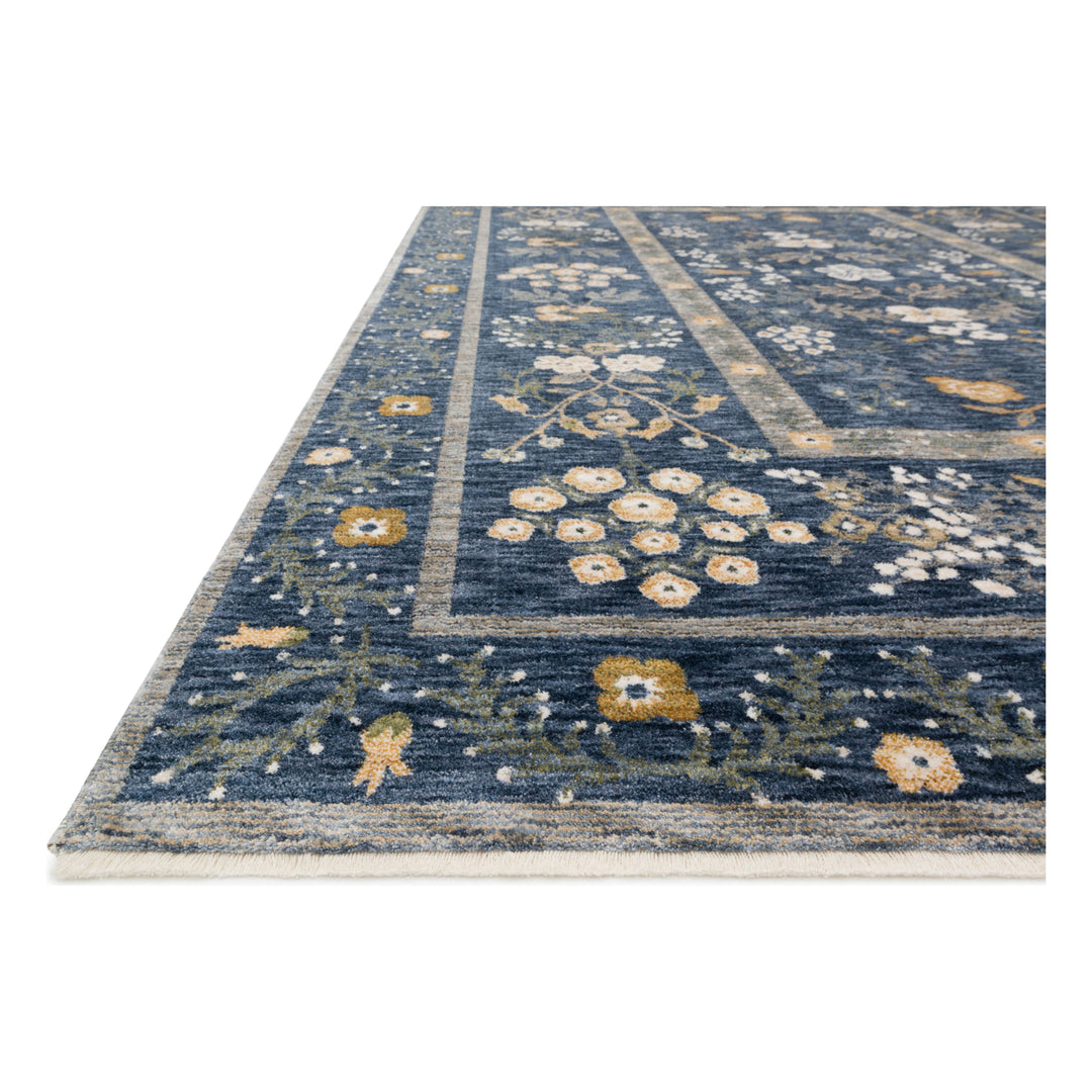 Rifle Paper Co. x Loloi Kismet Navy 6'-7" x 9'-4" Area Rug