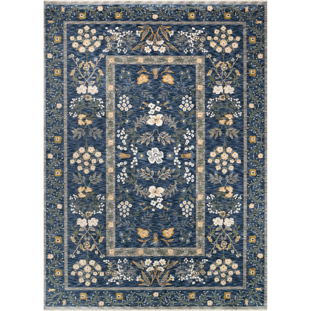 Rifle Paper Co. x Loloi Kismet Navy 2'-8" x 10'-10" Runner Rug