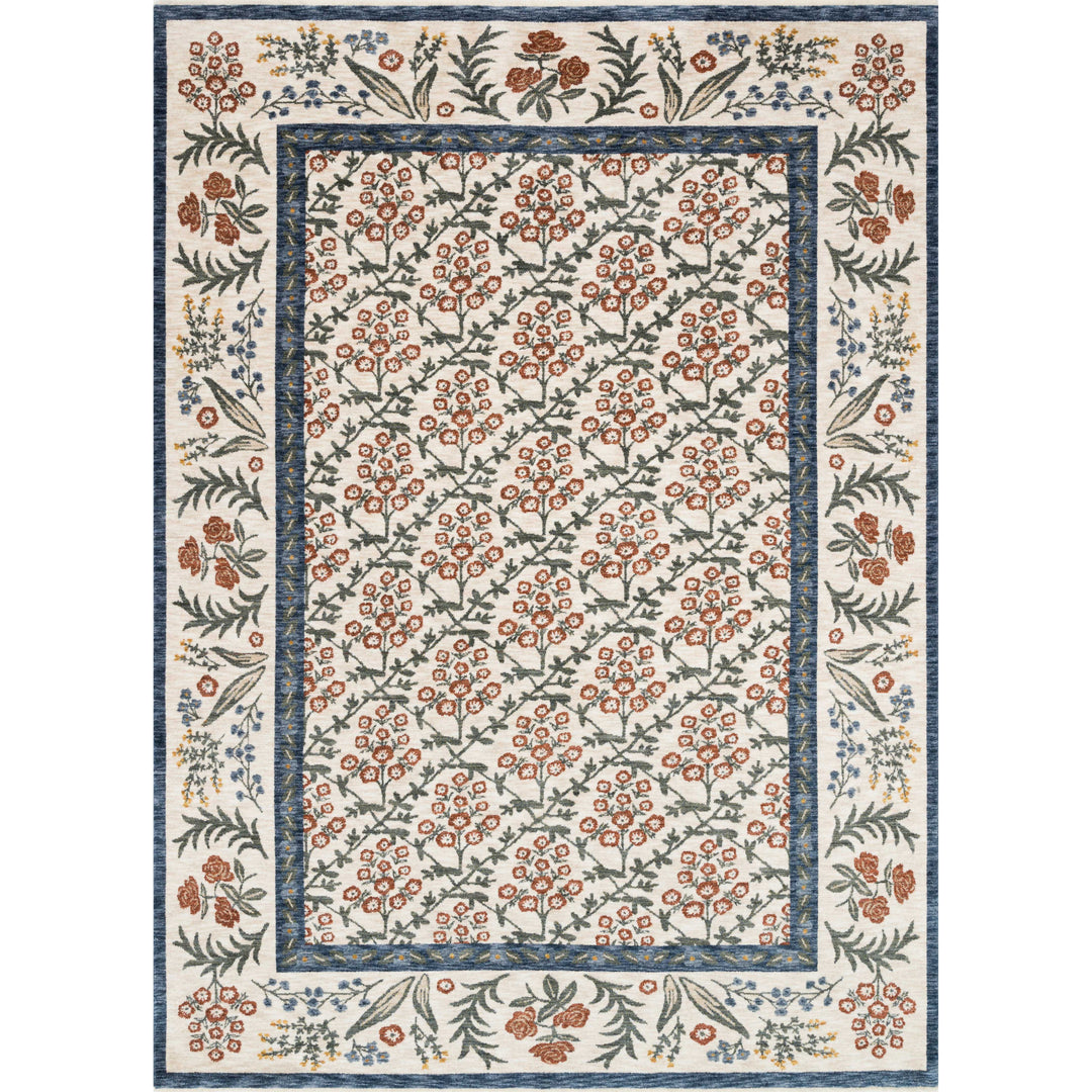 Rifle Paper Co. x Loloi Kismet Cream 7'-10" x 10'-10" Area Rug