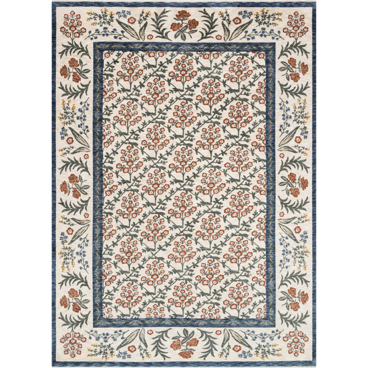 Rifle Paper Co. x Loloi Kismet Cream 5'-0" x 7'-9" Area Rug