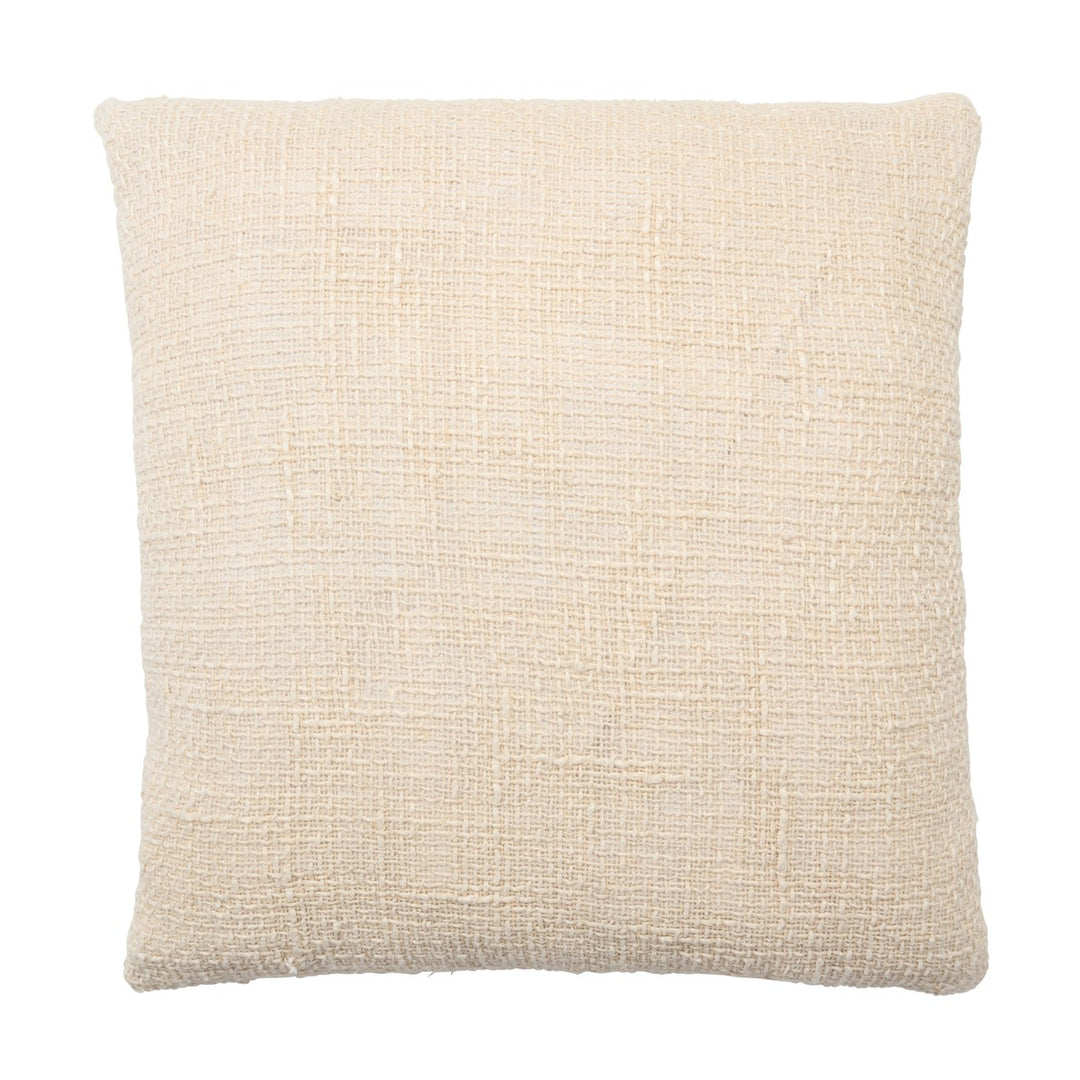 Jaipur Living Tordis Solid Cream Poly Fill Pillow (22" Square)