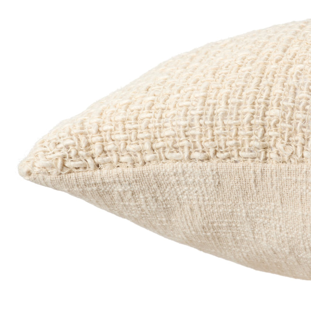 Jaipur Living Tordis Solid Cream Poly Fill Pillow (22" Square)