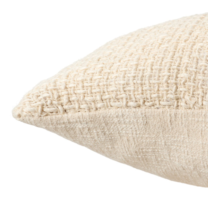 Jaipur Living Tordis Solid Cream Poly Fill Pillow (22" Square)