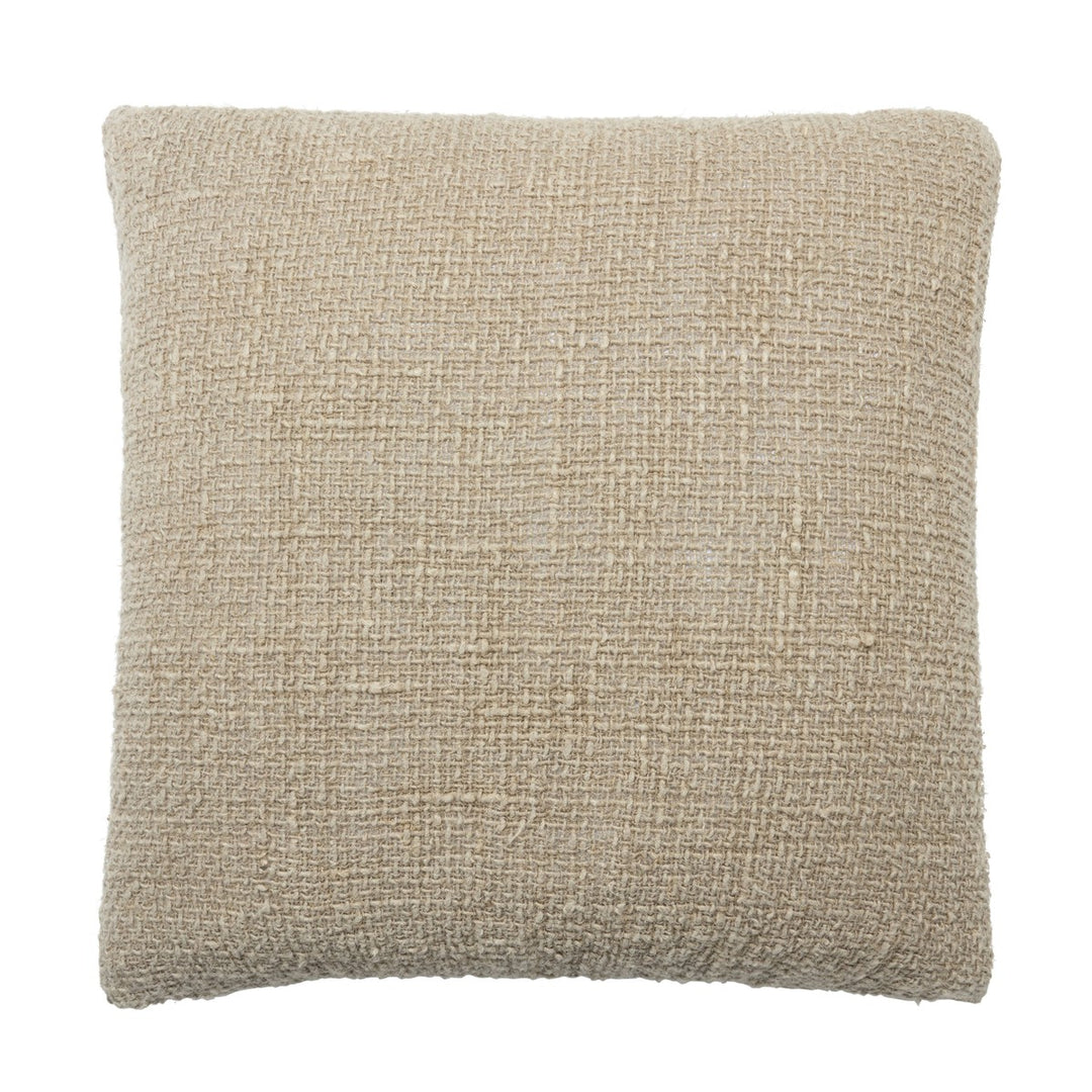 Jaipur Living Tordis Solid Taupe Poly Fill Pillow (22" Square)