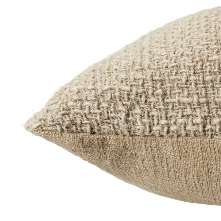 Jaipur Living Tordis Solid Taupe Down Pillow (22" Square)