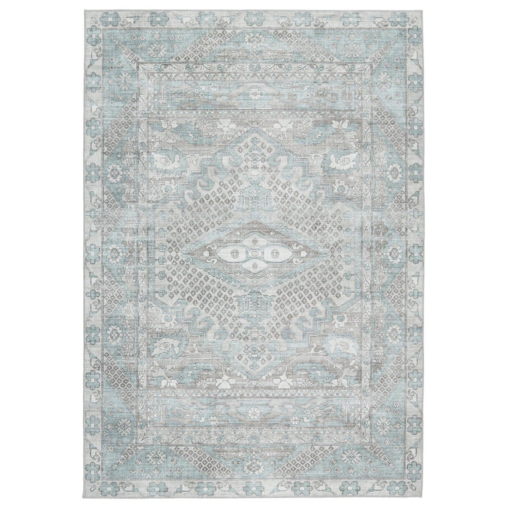 Nikki Chu by Jaipur Living Issa Medallion Light Blue/ Light Gray Area Rug (9'X12')