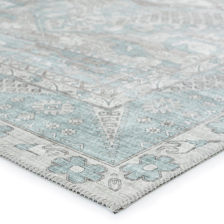 Nikki Chu by Jaipur Living Issa Medallion Light Blue/ Light Gray Area Rug (6'X9')