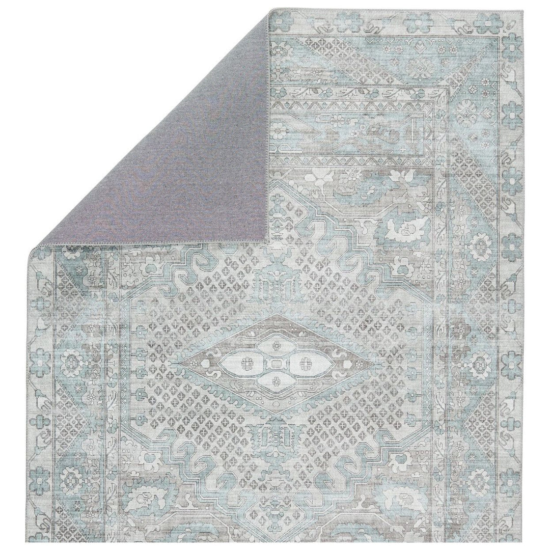 Nikki Chu by Jaipur Living Issa Medallion Light Blue/ Light Gray Area Rug (6'X9')