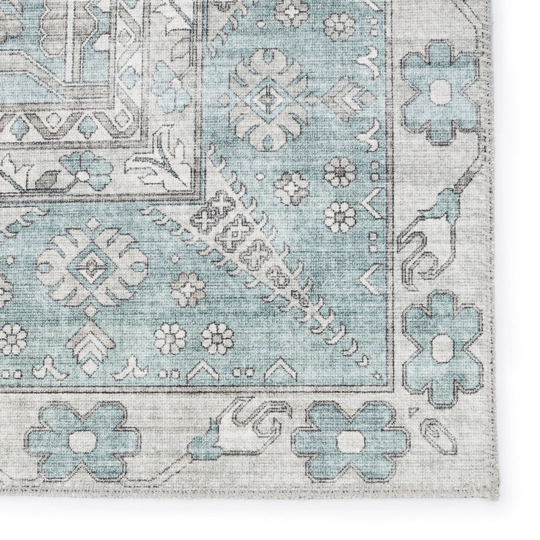 Nikki Chu by Jaipur Living Issa Medallion Light Blue/ Light Gray Area Rug (6'X9')