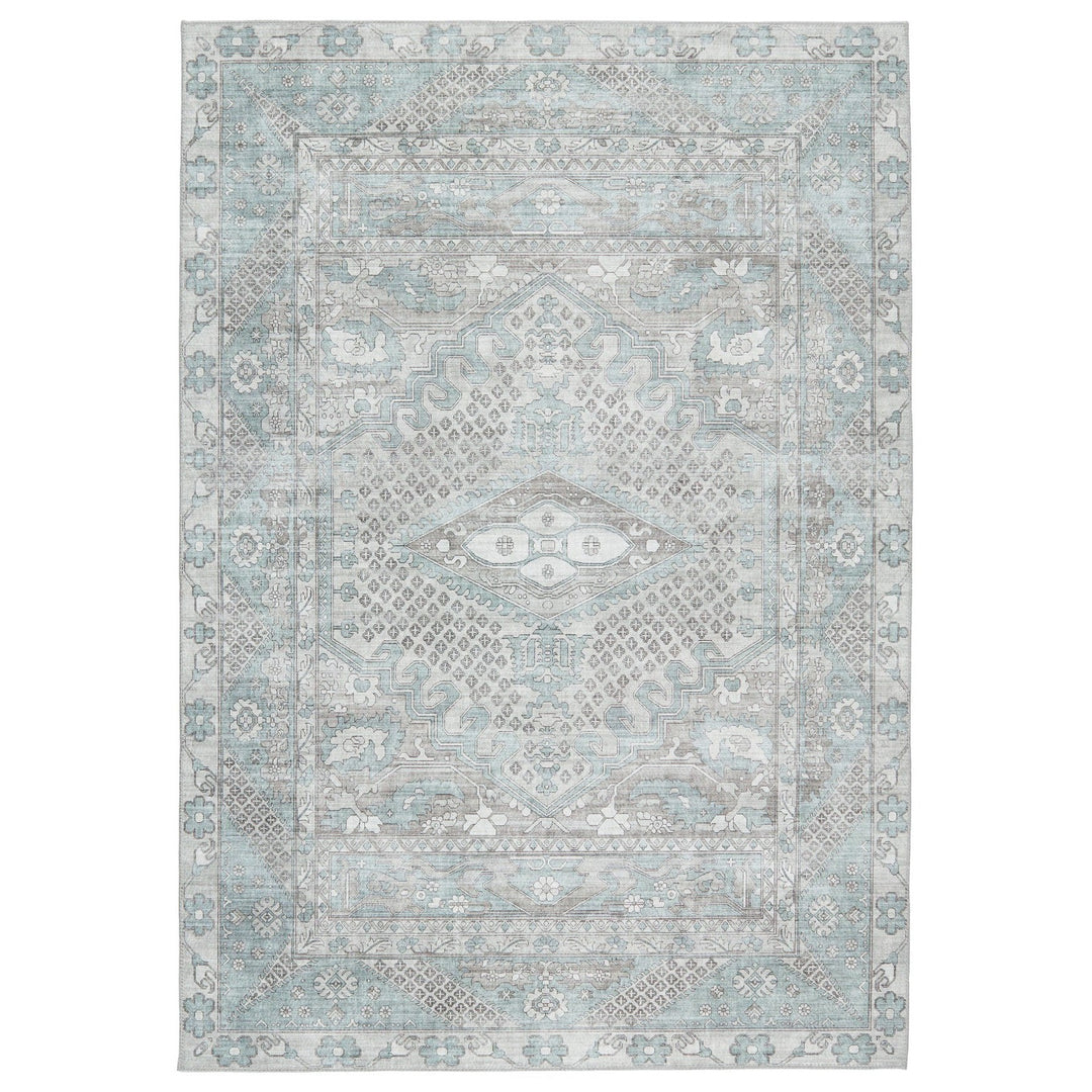 Nikki Chu by Jaipur Living Issa Medallion Light Blue/ Light Gray Area Rug (6'X9')