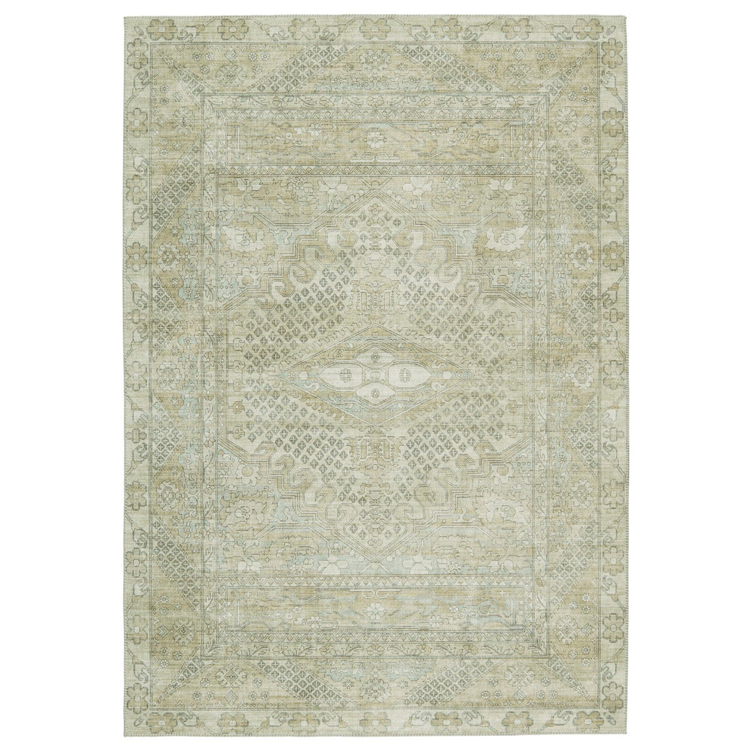 Nikki Chu by Jaipur Living Issa Medallion Light Taupe/ Gray Area Rug (9'X12')