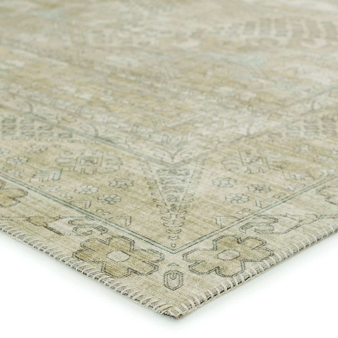 Nikki Chu by Jaipur Living Issa Medallion Light Taupe/ Gray Area Rug (6'X9')