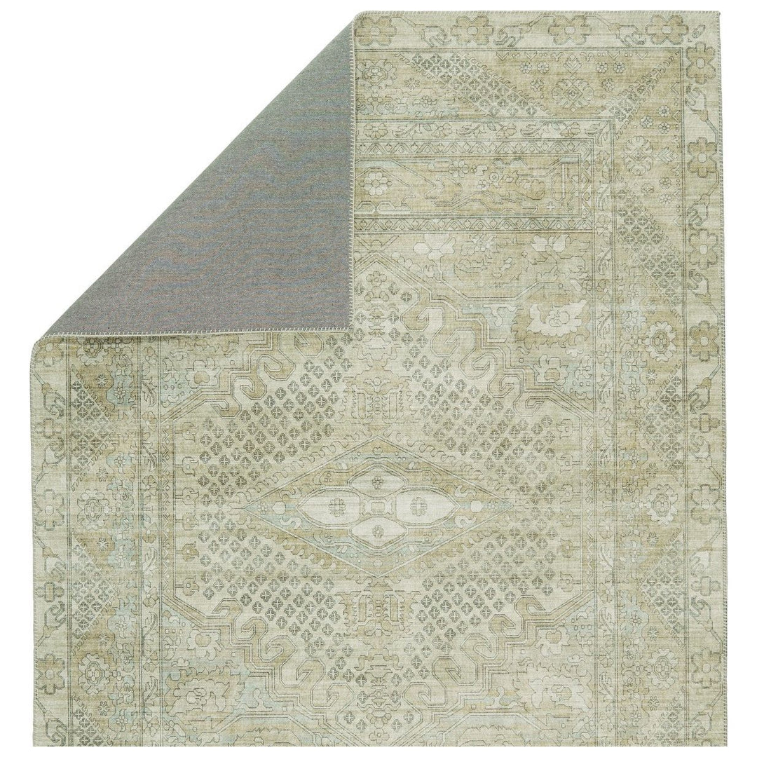 Nikki Chu by Jaipur Living Issa Medallion Light Taupe/ Gray Area Rug (9'X12')