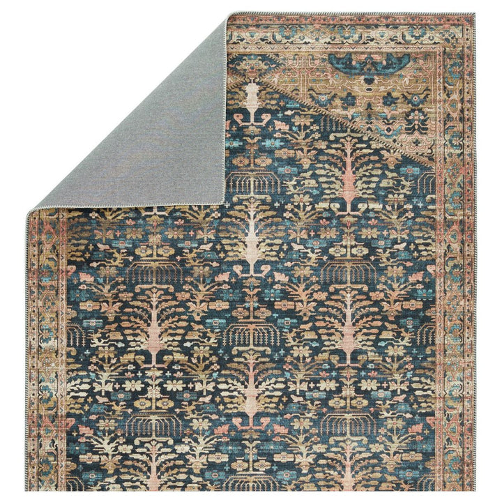 Nikki Chu by Jaipur Living Jayven Medallion Blue/ Tan Area Rug (6'X9')