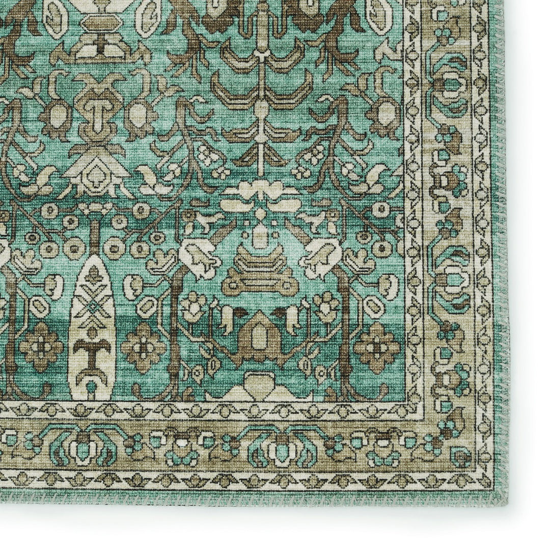 Nikki Chu by Jaipur Living Razi Trellis Green/ Tan Area Rug (6'X9')