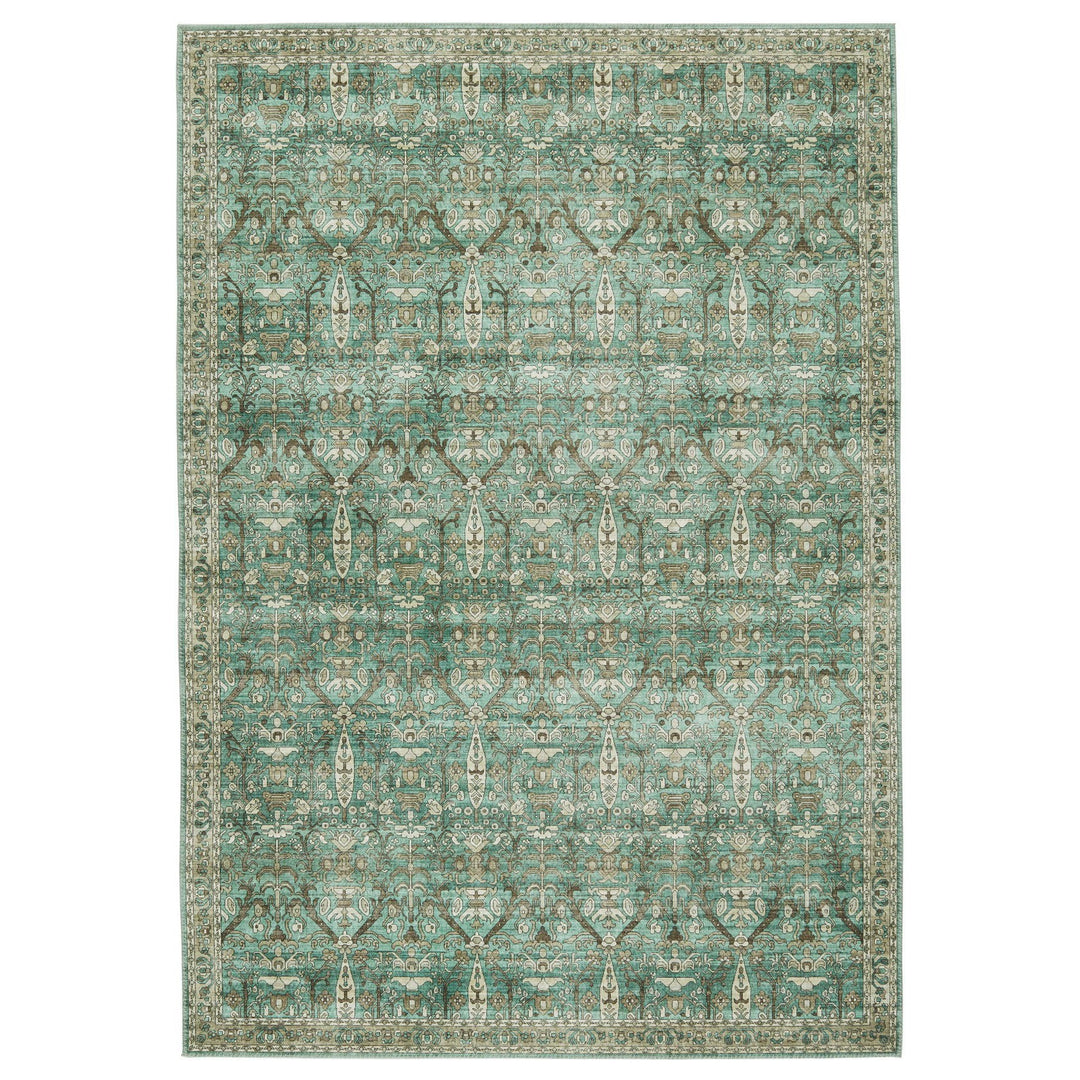 Nikki Chu by Jaipur Living Razi Trellis Green/ Tan Area Rug (6'X9')