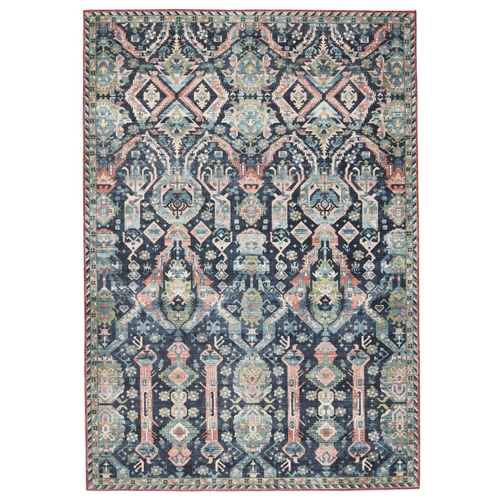 Nikki Chu by Jaipur Living Teleza Trellis Dark Blue/ Clay Area Rug (9'X12')