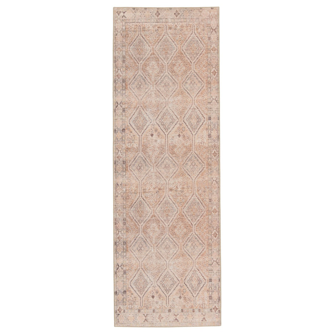 Jaipur Living Marquesa Trellis Light Pink/ Blue Runner Rug (2'6"X12')