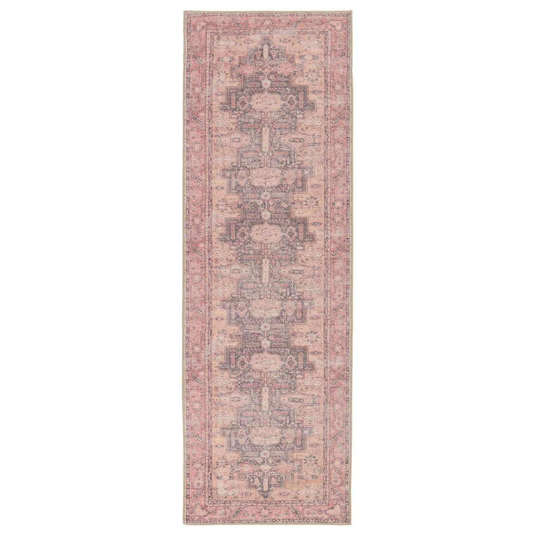 Jaipur Living Cosima Medallion Pink/ Dark Purple Runner Rug (2'6"X7'6")