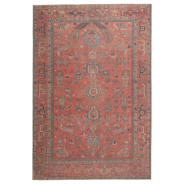 Jaipur Living Galina Oriental Red/ Blue Area Rug (6'X9')