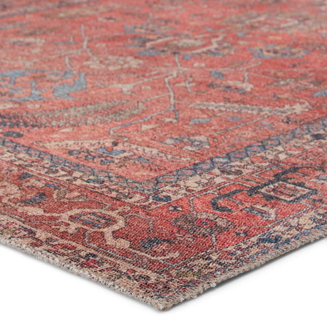 Jaipur Living Galina Oriental Red/ Blue Runner Rug (2'6"X7'6")