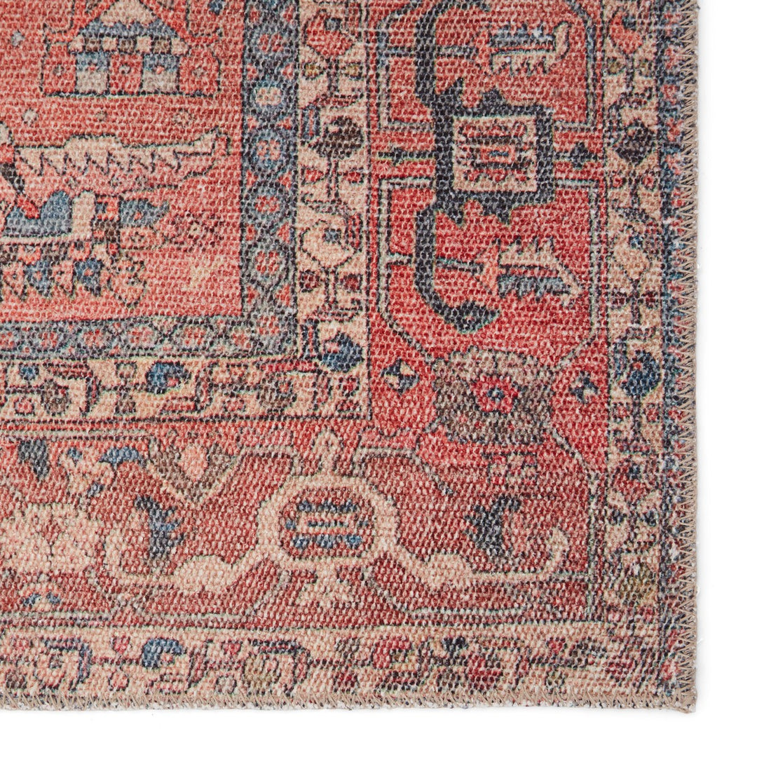 Jaipur Living Galina Oriental Red/ Blue Runner Rug (2'6"X7'6")