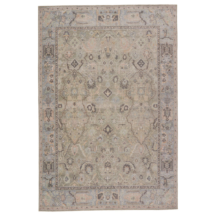 Jaipur Living Avin Oriental Green/ Blue Area Rug (6'X9')