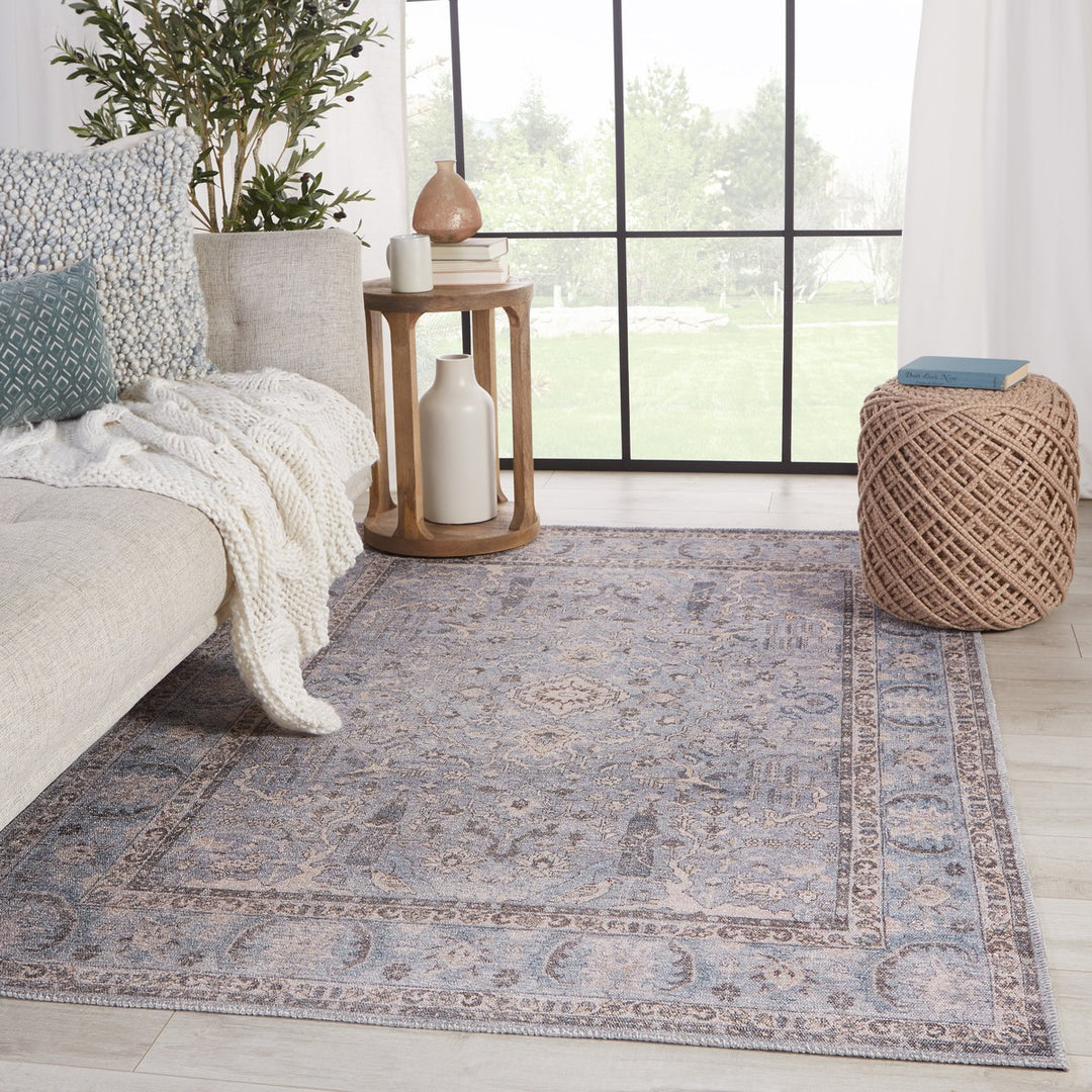 Jaipur Living Kadin Medallion Blue/ Gray Runner Rug (2'6"X7'6")