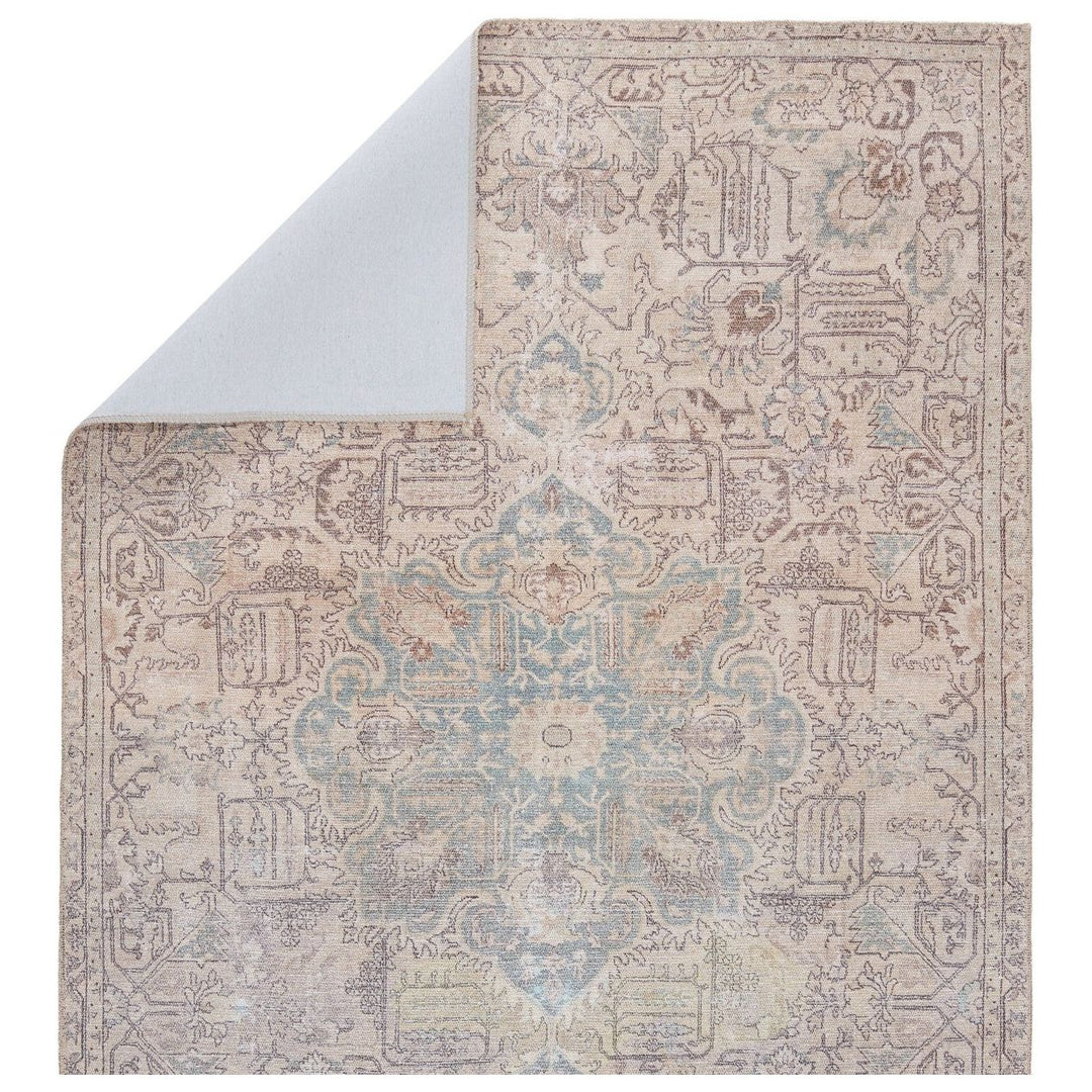 Jaipur Living Parisa Medallion Light Blue/ Light Tan Area Rug (6'X9')