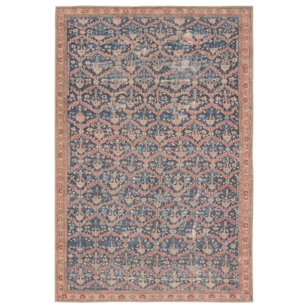 Jaipur Living Meryem Trellis Navy/ Rust Area Rug (6'X9')