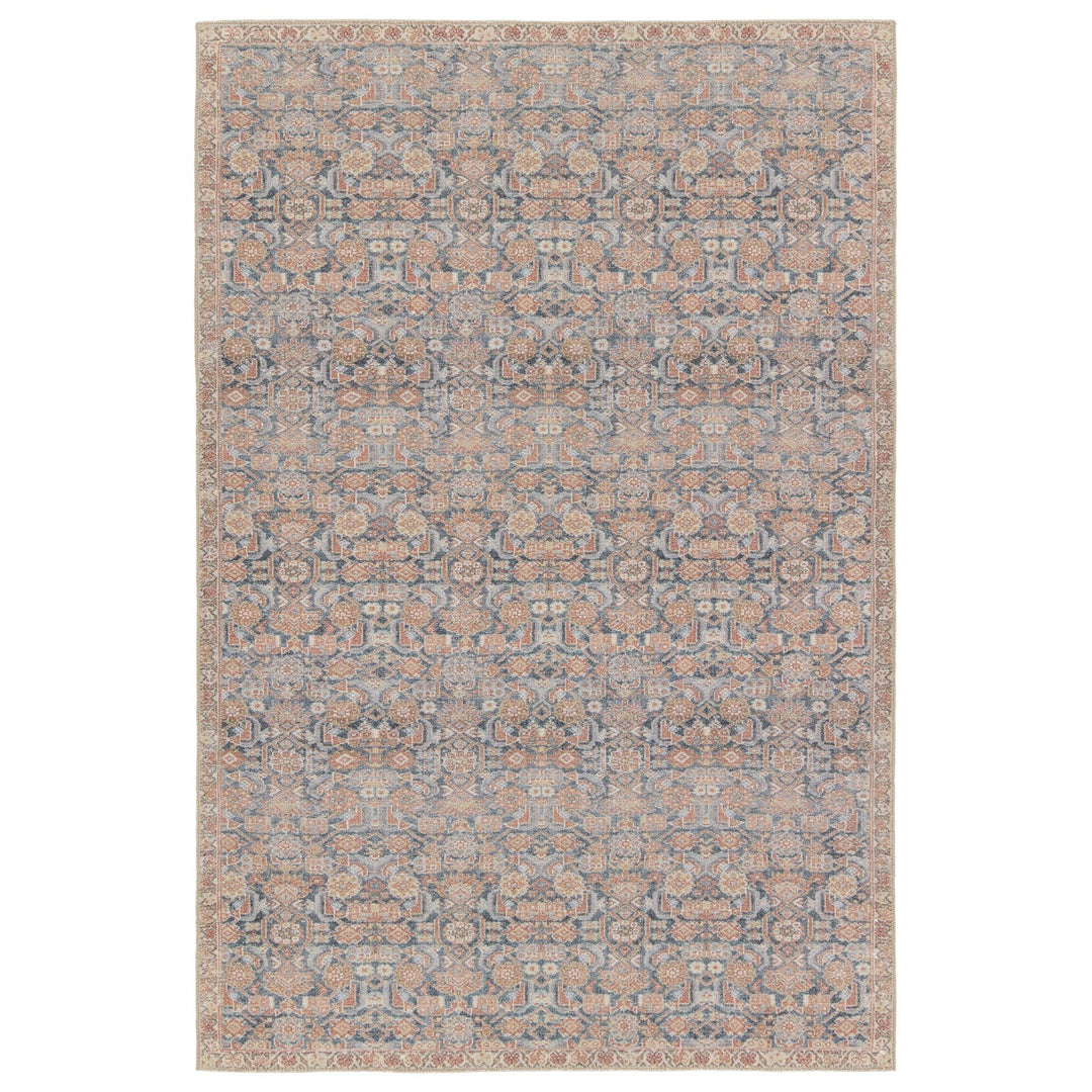 Jaipur Living Keiran Trellis Bronze/ Navy Runner Rug (2'6"X7'6")