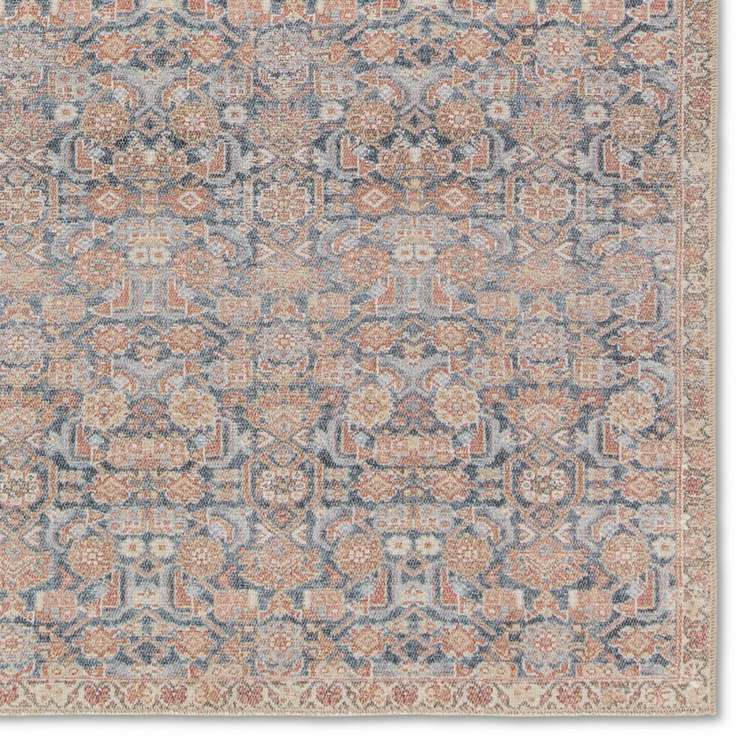 Jaipur Living Keiran Trellis Bronze/ Navy Runner Rug (2'6"X7'6")