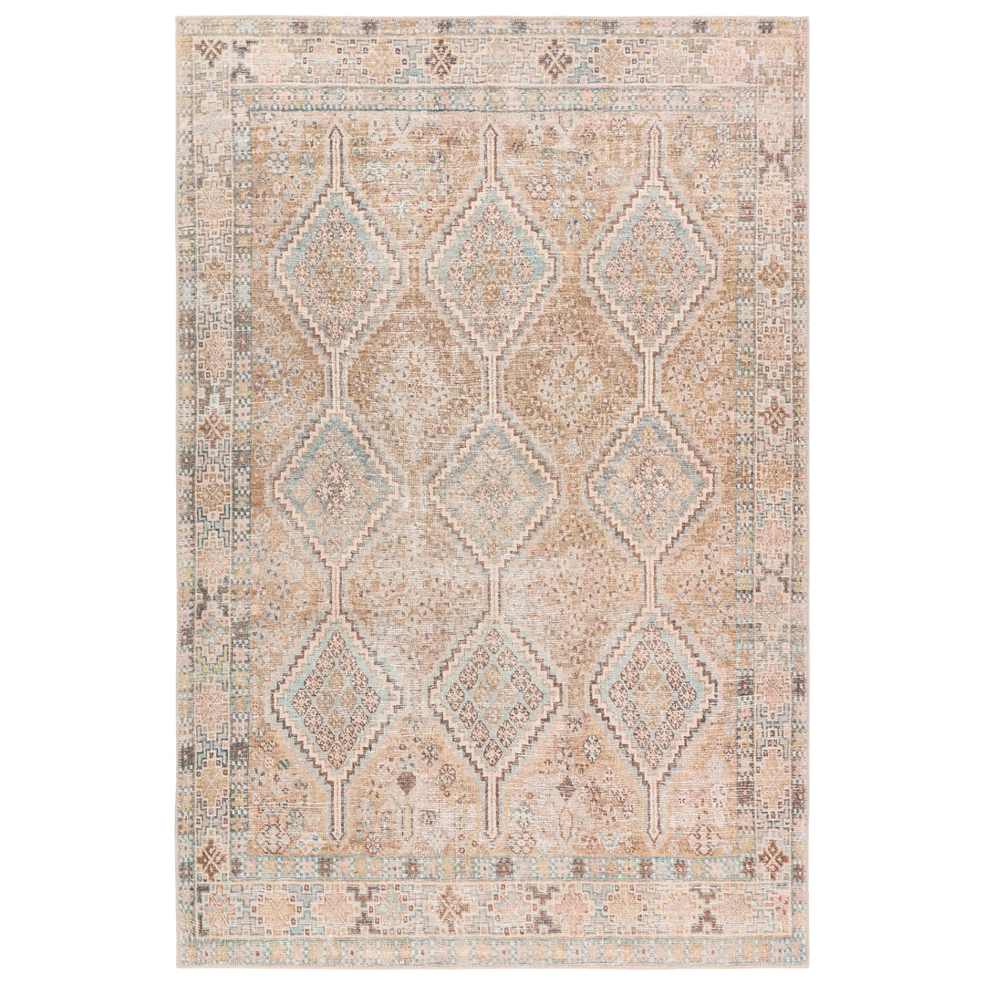 Jaipur Living Marquesa Performance Washable Trellis Brown/Tan Runner Rug (2'6"X12' RNR)