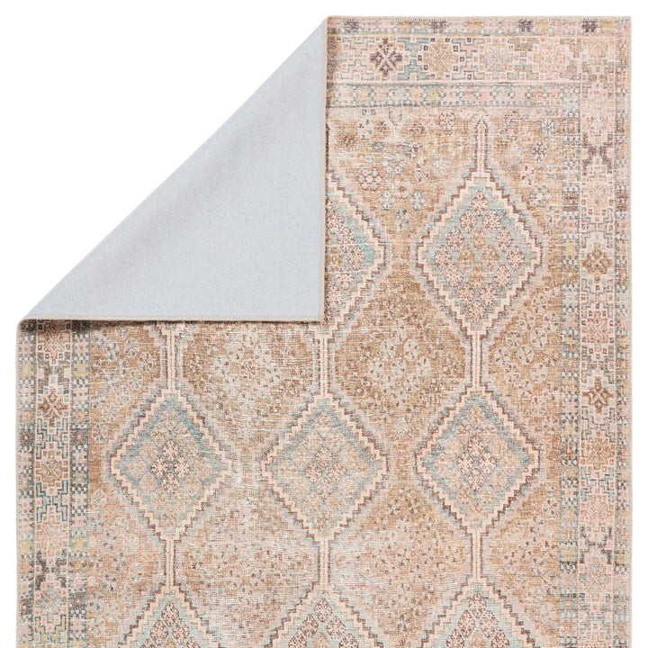 Jaipur Living Marquesa Performance Washable Trellis Brown/Tan Runner Rug (2'6"X12' RNR)