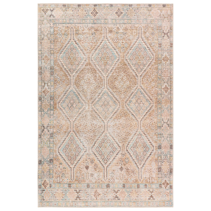 Jaipur Living Marquesa Performance Washable Trellis Brown/Tan Runner Rug (2'6"X7'6" RNR)