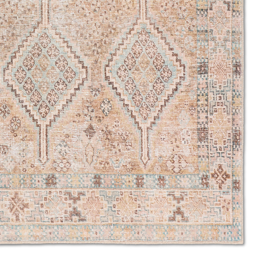 Jaipur Living Marquesa Performance Washable Trellis Brown/Tan Area Rug (3'9"X6')